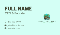 Tropical Coconut Palm Business Card