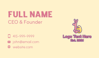 Easter Rabbit Egg  Business Card Design