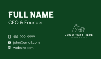 Outdoor Mountain Line art Business Card