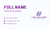 Digital Letter N Business Card Design