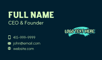 Creative Street Art Wordmark Business Card Design