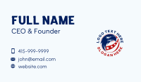 Patriotic American Eagle Business Card