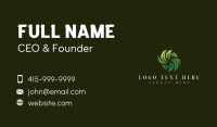 Organic Leaf Herbal  Business Card Design