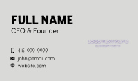 Computing Business Card example 2