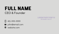 Modern Soft Shadow Agency Business Card