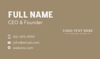 Luxury Enterprise Wordmark Business Card Design