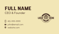 Lumber Mill Business Card example 1