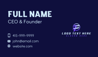 Digital Tech Letter F Business Card Design