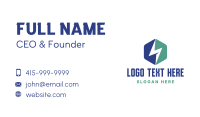 Thunderbolt Electronics Company Business Card Design