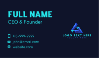 Professional Geometric Triangle Business Card