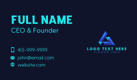 Professional Geometric Triangle Business Card