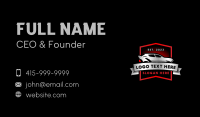 Car Garage Detailing Business Card