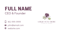 Woman Hair Leaf Business Card