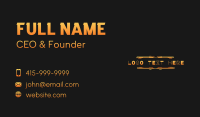 Techy Business Card example 3