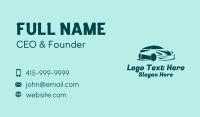 Green Sports Car  Business Card
