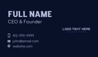 Modern Digital Wordmark Business Card Design