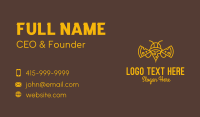 Pizza Bee Outline Business Card Design