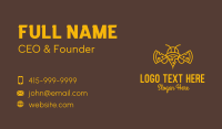 Pizza Bee Outline Business Card