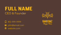Pizza Bee Outline Business Card
