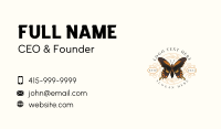 Butterfly Insect Leaf Business Card Design