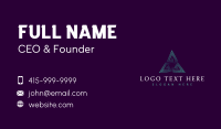 Professional Triangle Pyramid Business Card