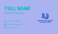 Graffiti Star Letter U Business Card Image Preview