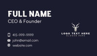 Animal Antelope Antler Business Card Design