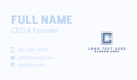 Corporate Studio Letter C Business Card Design