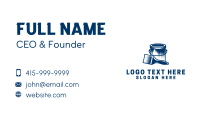 Blue Painter Brush Business Card