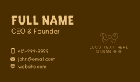 Startup Business Letter W Business Card