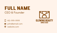 Brown Mail Hourglass  Business Card
