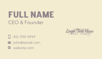 Minimal Business Card example 4