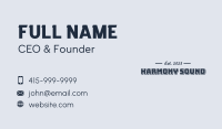 Fancy Style Wordmark Business Card Design
