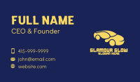 Curvy Yellow Car Business Card