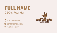 Hand Business Card example 2