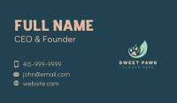 Eco Pet Grooming Business Card Image Preview