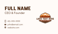 Western Desert Dunes Business Card Design