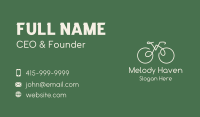 Green Bicycle Bike Business Card