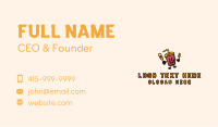Fast Food Drink Mascot Business Card