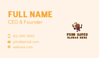 Fast Food Drink Mascot Business Card Image Preview