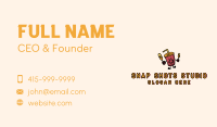 Fast Food Drink Mascot Business Card Design