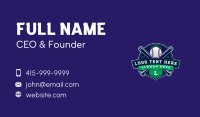 Baseball Sports League Business Card