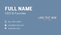 Studio Business Card example 4