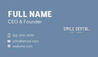 Business Corporate Wordmark Business Card