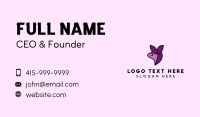 Violet Meerkat Outline Business Card