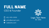Snowflake Pattern Outline  Business Card