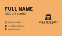 Black Cargo Freight Trucker Business Card