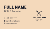 Vegan Restaurant Wordmark Business Card