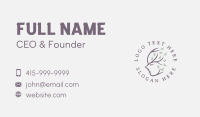 Natural Tree Wellness Business Card Design