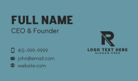 Business Enterprise Letter R Business Card Design